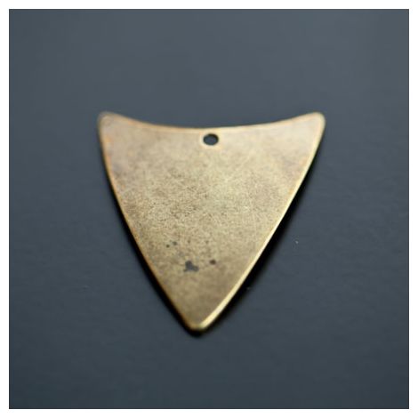Breloque Triangle Bouclier Bronze vieilli