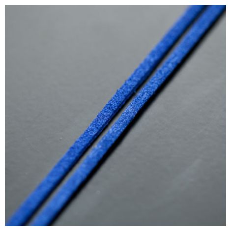 Lanière Imitation Suédine 3mm Bleu