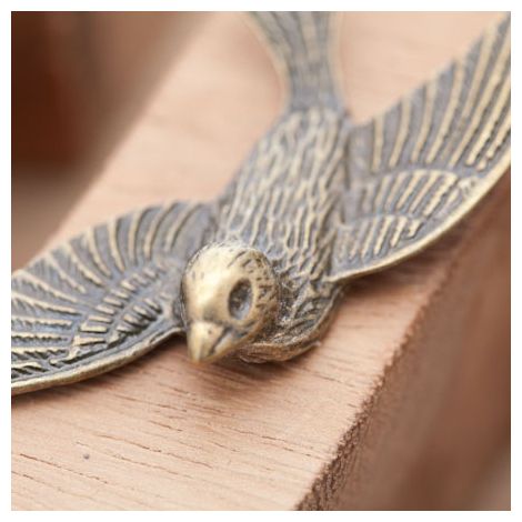 Pendentif Connecteur Grand Oiseau Volant Bronze vieilli
