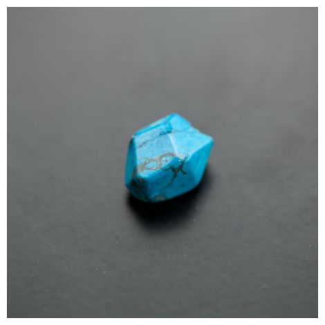 Perle de Gemme Ovale 13x15mm Facettes Turquoise