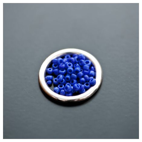 Perle de Rocaille 2mm Verre Bleu Mauve