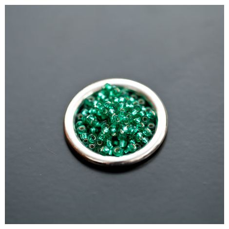 Perle de Rocaille 2mm Verre Vert Océan Transparent