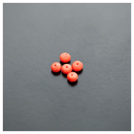 Perle de Turquoise Synthétique Boulier 4mm Facettes Rouge Orange