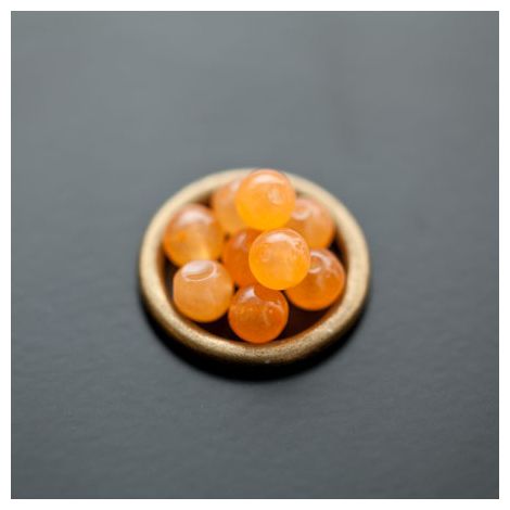 Perle en Jade 6mm Orange Pétant
