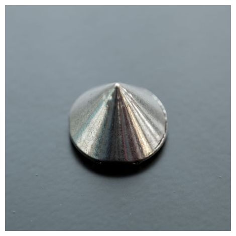 Perle en métal Connecteur Cône 21mm Argent vieilli