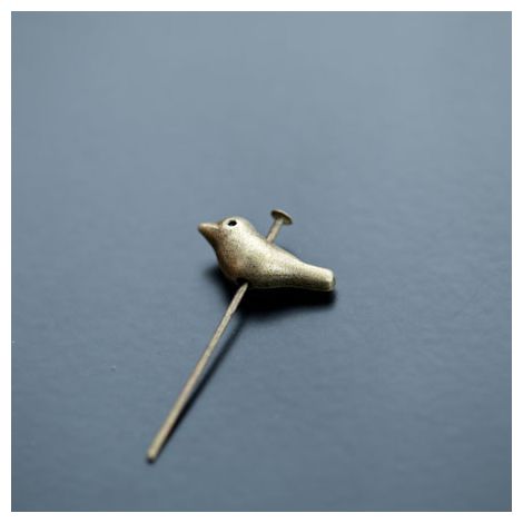 Perle en métal Oiseau 15.5x6.5mm Bronze vieilli