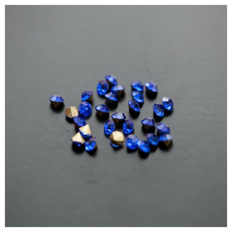 Strass en verre 3.5mm Bleu Saphire